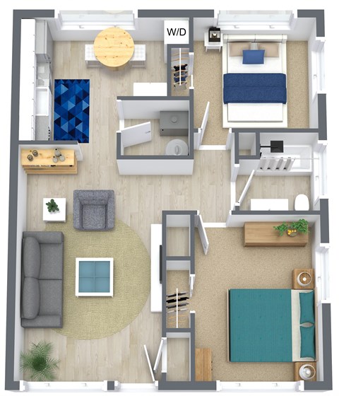 Two-Bedroom Floorplan